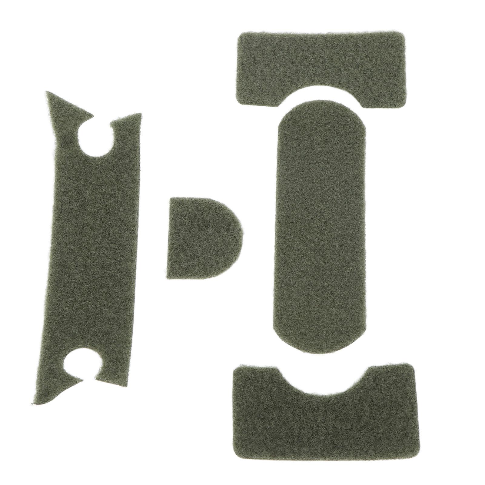 

5 шт. Универсальный набор застежек-липучек для шлема, сделай сам, утолщенный зеленый, для MICH