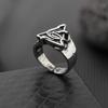 Retro Eye of Providence Cthulhu Octopus Adjustable Open Ring For Men Silver Color Punk Gothic Jewelry Biker Accessories Man Gift