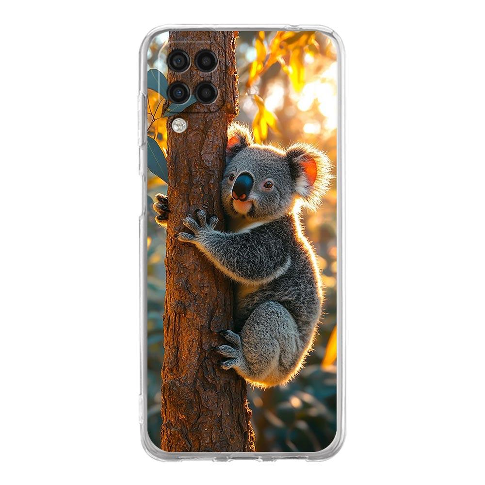 Phone Case For Samsung Galaxy A13 A33 A35 A55 A73 A53 A23 A51 A71 A21S A72 A31 A41 A05s A03S A15 A25 5G Clear Cover Koala