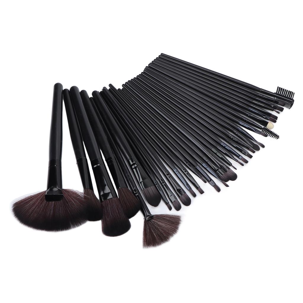 32pcs Complete Makeup Brush Set Face Powder Brush Eyeshadow Brush Beauty Tool Black
