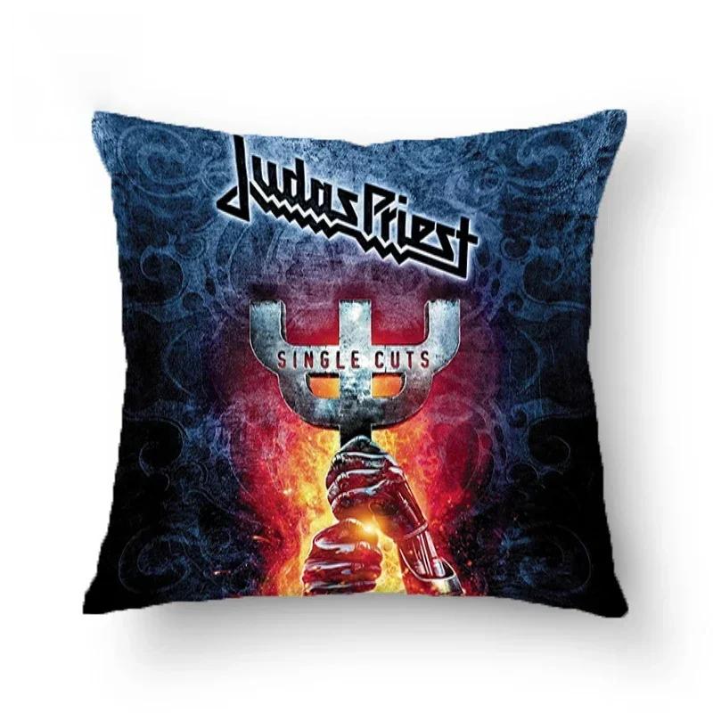 Judas-Priest Kissenbezüge Dekorative Sofakissen Beidseitig bedruckter Kissenbezug 45*45 Kissenbezug Kissenhüllen Zuhause
