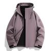 Unisex Windproof Winter Jacket: Warm, Fleece-Lined, 3-in-1 Outdoor Workwear Suit
