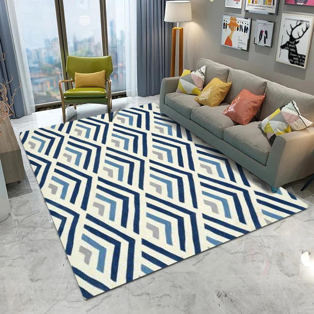 Sofa Coffee Table Carpet Nordic Style Large Area Rug Soft Bedroom Non-Slip Floor Mat Modern Simple Living Room Decorated Carpets