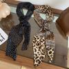 Large Size Long Silk Scarf Summer Hair Band Fashion Long Ribbon Belt Tie  For Women