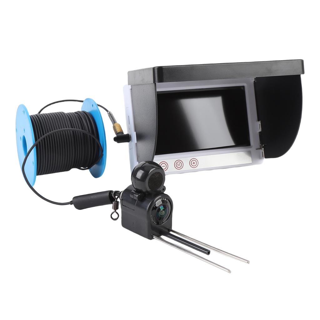 1080P Underwater Fish Finder 4.3 Inch Screen Temperature Sensing Fishing Camera Fishing Probe 30m Cable Length with