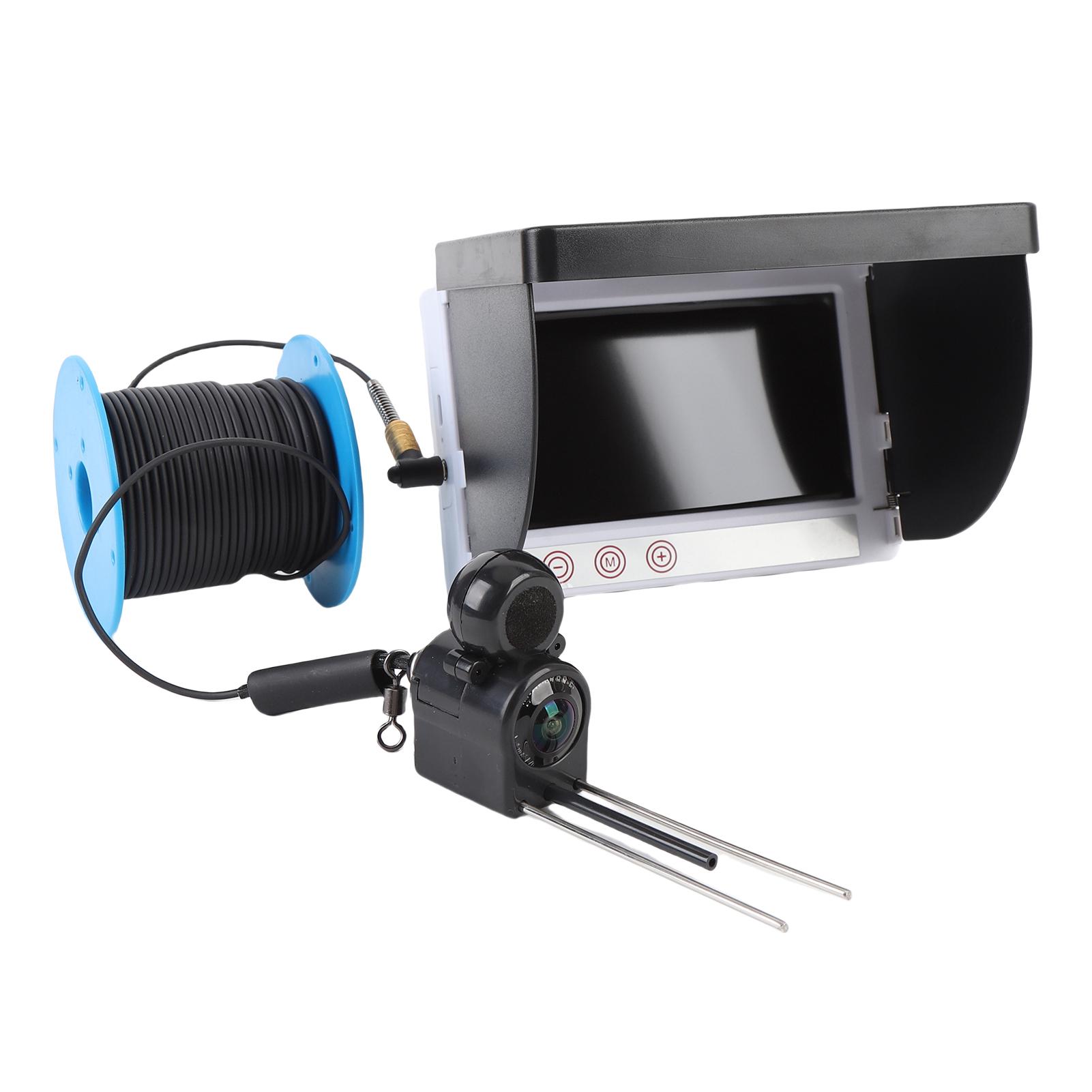 

1080P Подводный эхолот 4,3-дюймовый экран Датчик температуры Рыболовная камера Рыболовный зонд Длина кабеля 30 м с