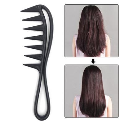 Black Large Tooth Comb Hair Salon Home Wide Tooth Comb Hairdressing Comb Barber Shop Special Hair Comb