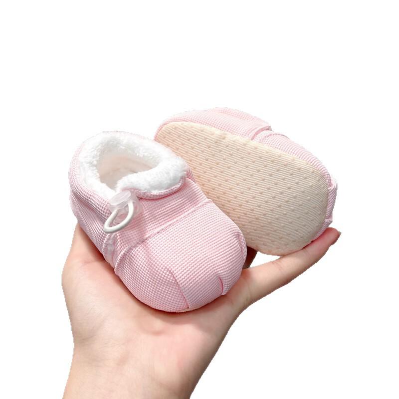 Autumn/Winter Pre-Walking Baby Shoes, Soft Sole, Elastic Buckle, for Boys & Girls, Ages 0-12 Months