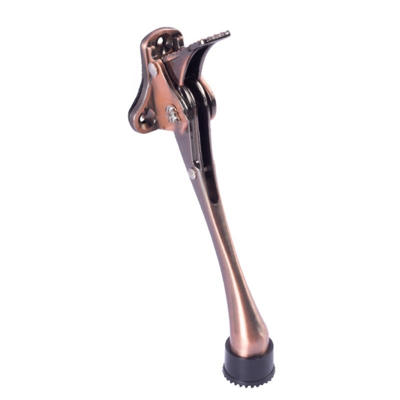 Metal Doorstop Heavy Duty Adjustable Kickdown Door Stop Door Holder with Nonslip Rubber Tip Easy to Set Down and Release
