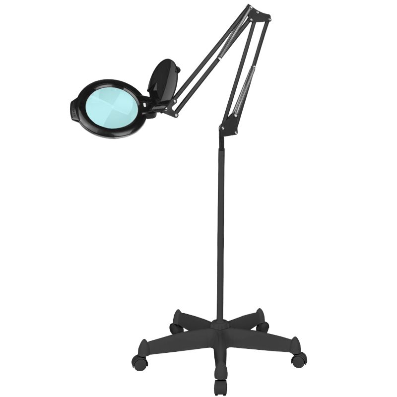LED Magnifying Lamp Glow Moonlight 8013/6" Black With Stand