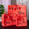 Bow Ribbon Gift Packing Bag Red Clothing Handle Bag Party Favor Bags Birthday Party Decoration