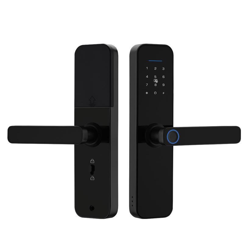 Smart Bluetooth Fingerprint Door Lock with App and Card Swipe Control