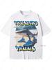 Italian Brainrot Funny Meme T-shirts Tralalero Tralala Tung Tung Tung Sahur Bombardiro Crocodilo Brr Brr Patapim Washed T Shirts