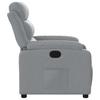 Relaxation Armchair Light Grey Fabric
