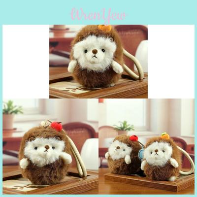 Plush Hamster Keychain With Pp Cotton Filling For Gift Or Bag Decor