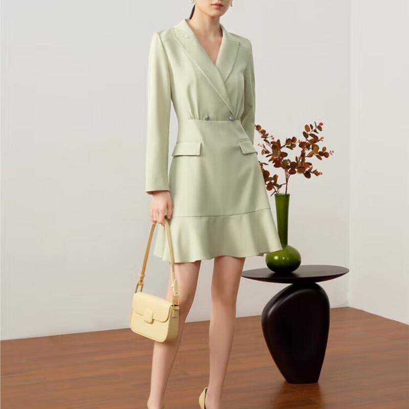 

Jiuzi Annakou Women s Business OL Ruffle Hem Blazer Dress XL