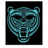 Masque de Tigre à Led - ATOSA - Accessoire de Déguisement - Noir - Adulte - Mixte