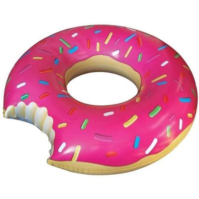 Riesen Donut Schwimmring (Vereiste Erdbeere mit Splittern) A25