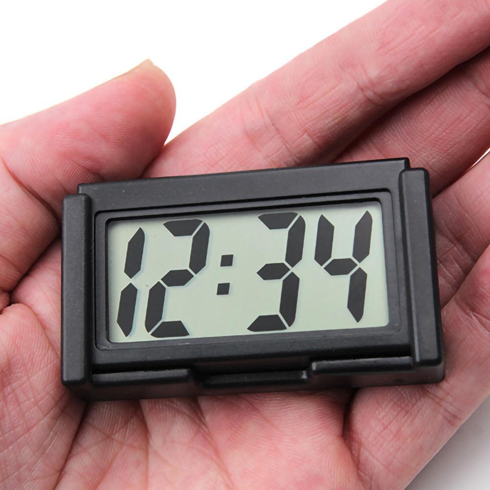 Mini Car Clock Auto Car Truck Dashboard Time Convenient Self-Adhesive Bracket Vehicle Electronic Digital Clock Car Accessories