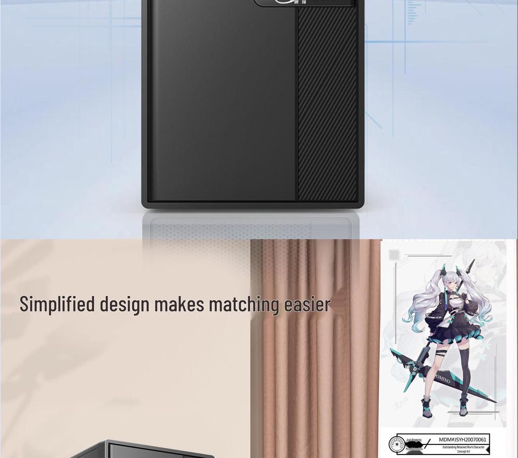 Shangrui Portable M-ATX Gaming Desktop Case, 0.7MM Plate, for Office and Home