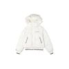 Converse Down Jackets Women's White Hooded Moderate Quilted Down Jacket (Unisex) Down Jackets 10020023 A01