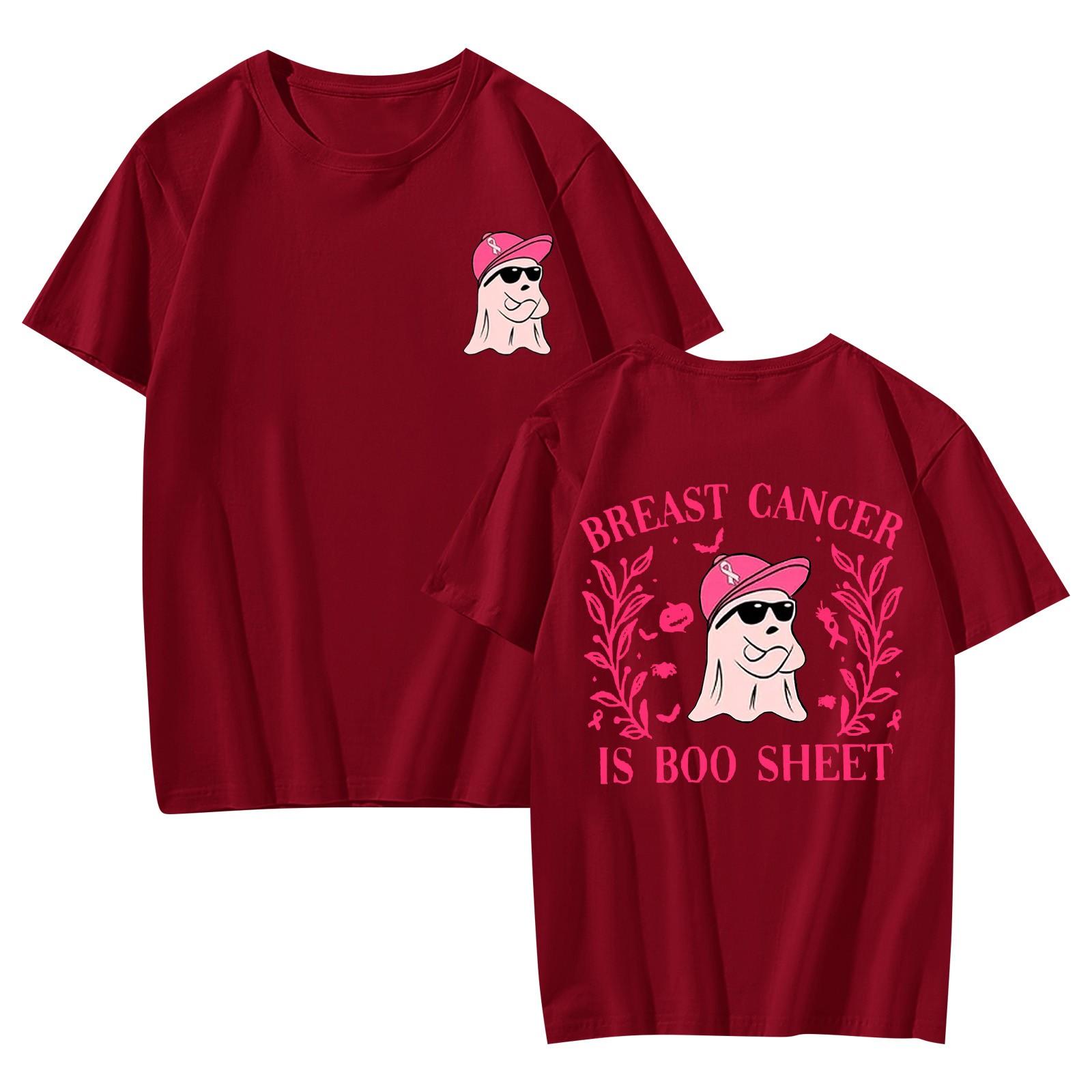 

Женская футболка, повседневный свободный пуловер с круглым вырезом и коротким рукавом с принтом S винный