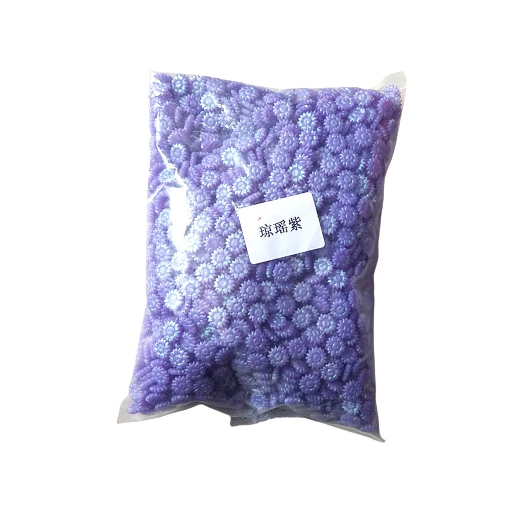 Cute Daisy-shape Letter Stamps Sealing Wax for Invitations, Postcards Aurora-color Beads for DIY Supplies 500g