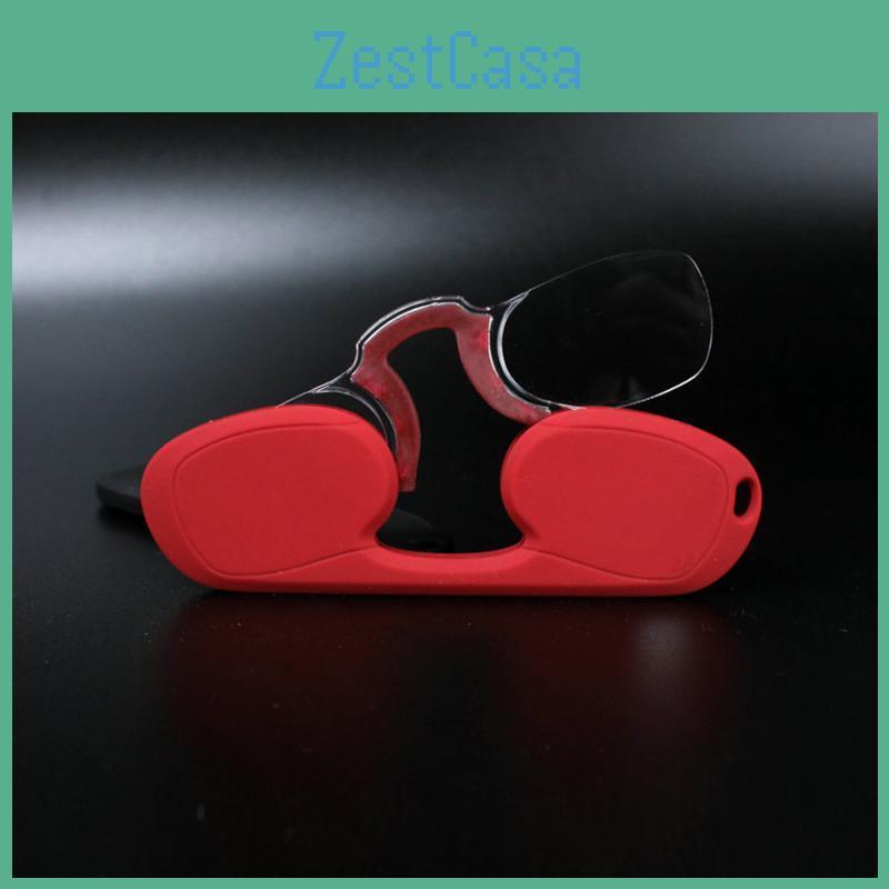 Ultra Reading Thin Glasses Nose Resting Pinching Readers Universal Pod Case