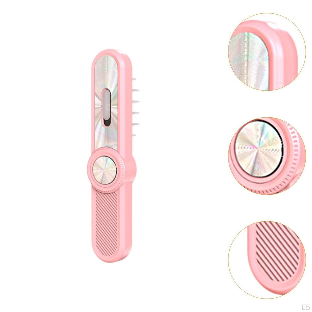 Elektrischer Haaröl-Handkamm mit rotem und blauem Licht für Frauen