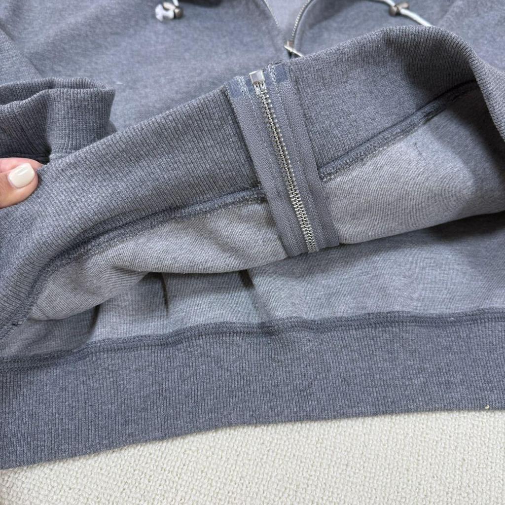 Korean Dongdaemun Trendy Autumn/Winter Loose Zipper Hoodie – No Returns/Exchanges