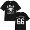 Di Laurentis 66 Off Campus TV Series Briar University T-shirt Men's Women Fashion Cotton Short Sleeve Hip-hop Casual T Shirts
