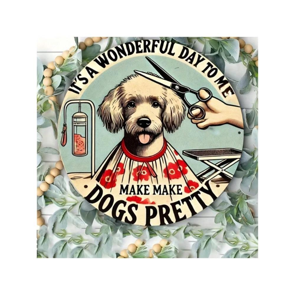 Dog Groomer Metal Wall Sign Pet Lover Gift Decor