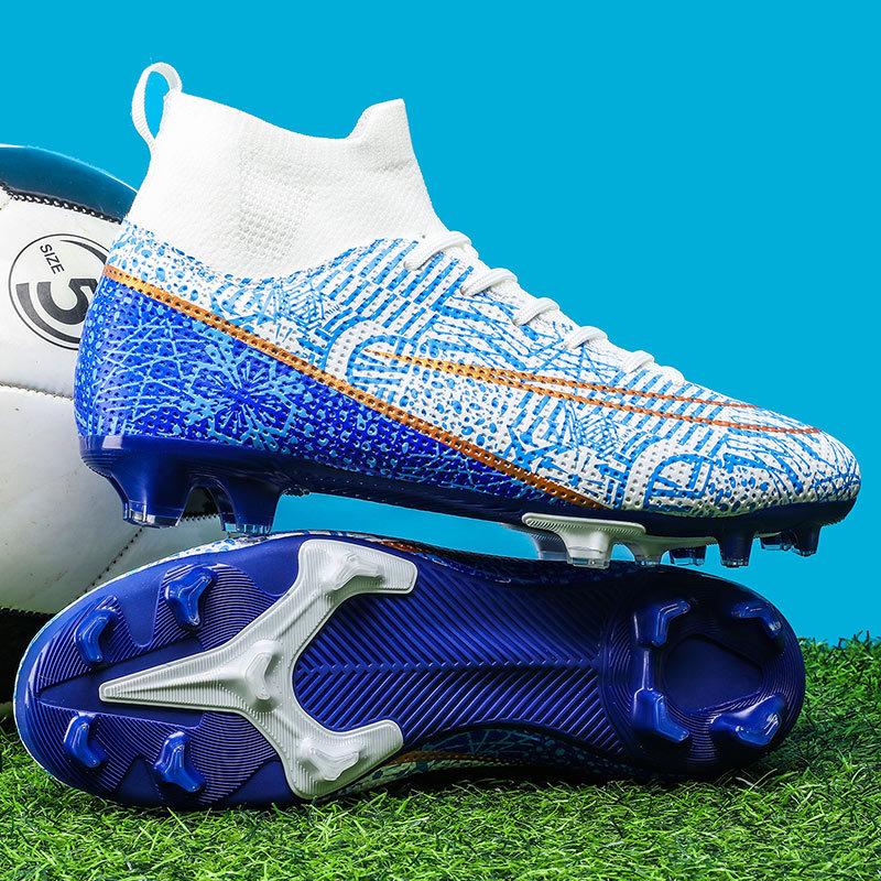 New Low-top Men's and Women's AG Long Nails Competition Football Shoes TF Broken Nails Children's Outdoor Sports Grass Football Shoes