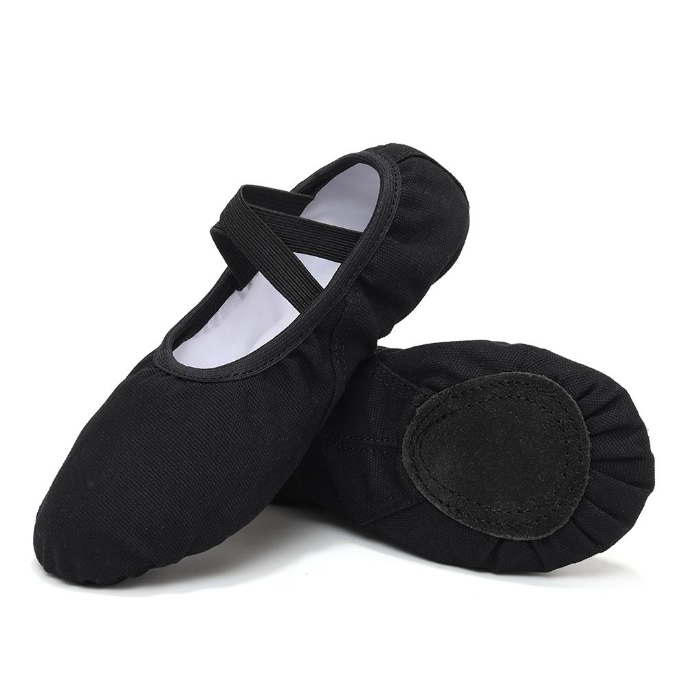 Women/Girls' Ballet Shoes Canvas Flat Split Soft Sole Dance Slippers Adult Gymnastics Belly Yoga Ballerina Training Shoes