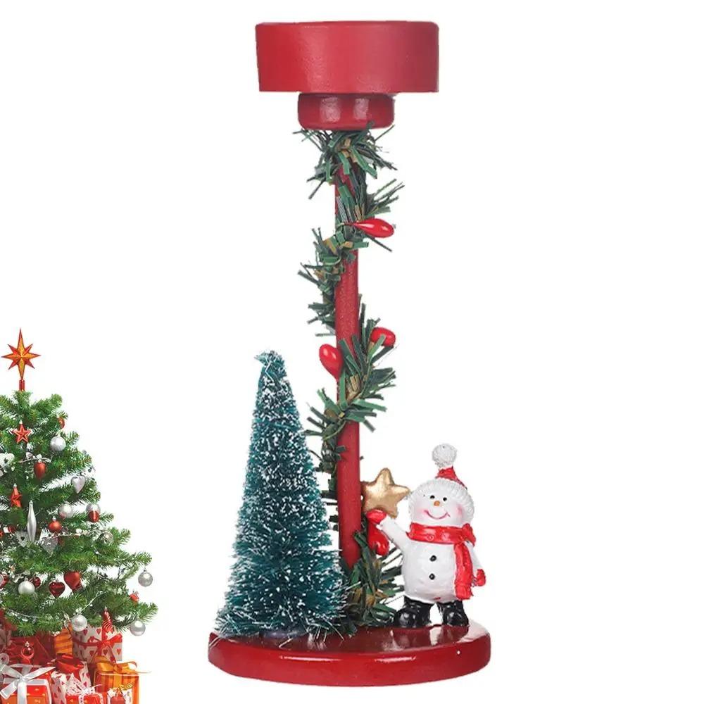 Anti Slip Tea Light Candle Stand Resin Santa Claus Candle Holders  Party Favors