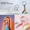 523Pcs Lot of Keychain Making Components Jump Rings for Jewelry Supplies DIY Creative Accessories Gift