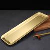 Stainless Steel Rectangular BBQ Plate Korean Style Roasting Pan for Meat Snack Dessert Tray Sushi Dish for Home Kitchen