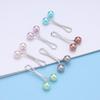 Colorful Metal Bead Headscarf Clip - U-shaped, Multifunctional Fashion Accessory