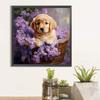 5D DIY Full Round Drill Diamond Painting Golden Retriever Kit Home Decor 40x40cm