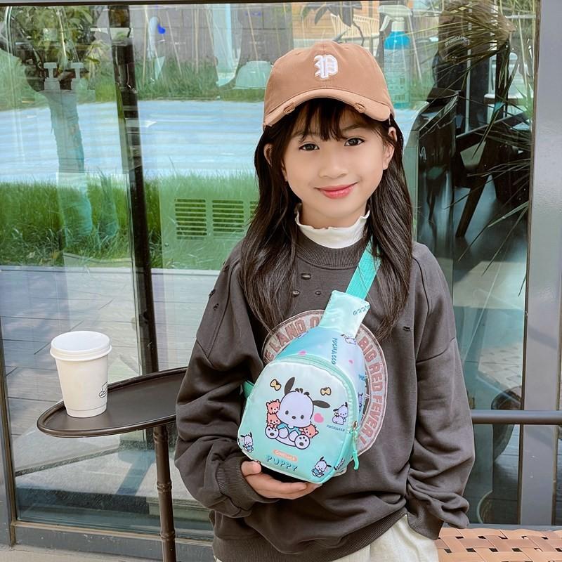 Hello Kitty Kids Cartoon Canvas Crossbody Bag With Light Weight For Preschool Kids