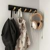 Aluminum Bathroom Accessories For Bathroom Back Door Nail Free Installation Coat Rack Clothes Holder Hooks Towel Hanger