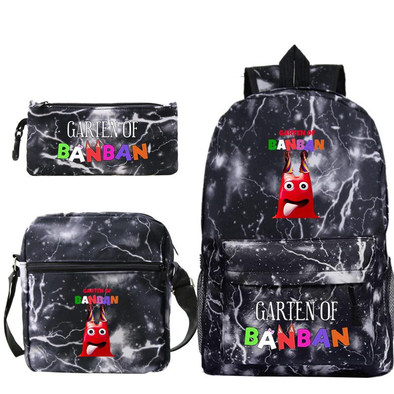 Spotted Garden Primary School Bag Shoulder Bag Pencil Bag Three-piece Set