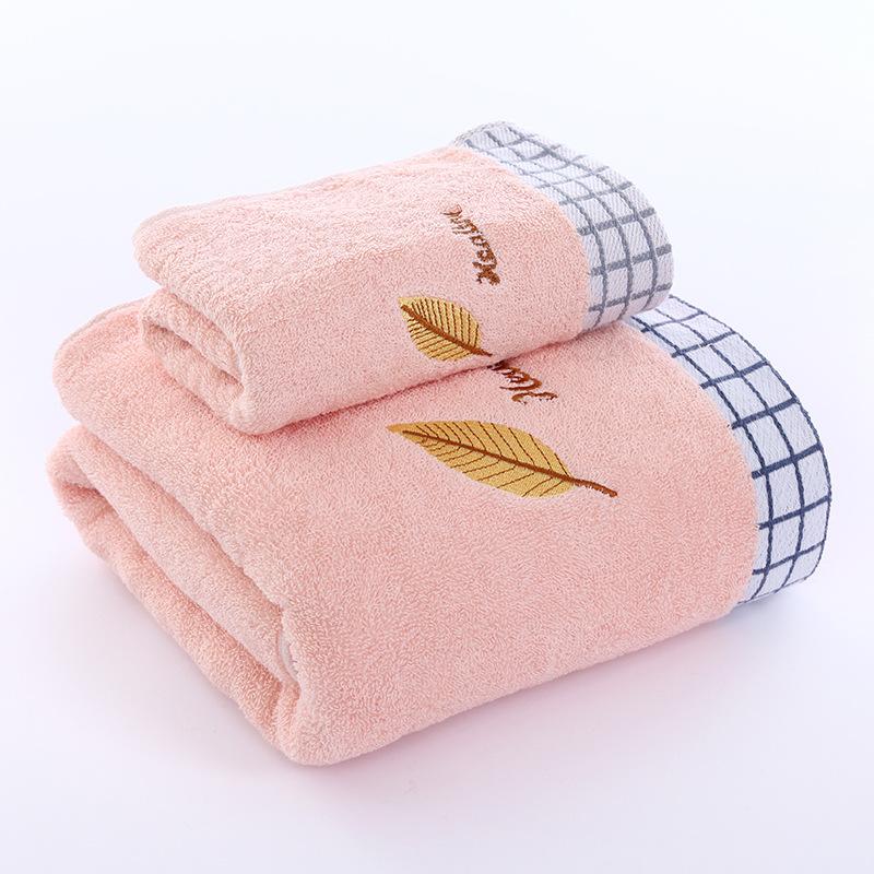 

Полотенце из чистого хлопка Хлопковое бытовое полотенце для лица Мягкое водопоглощение 35*75 розовый