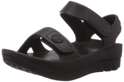 Sports Sandals Arch Support Thick Sole Shock Absorption Cushioning Black Cm Cm [Terik] [Genuine] ANKLE-STRAP Women's 24.0 - 24.5
