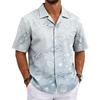 Men's Cuban Collar Shirt Hawaiian Summer Casual