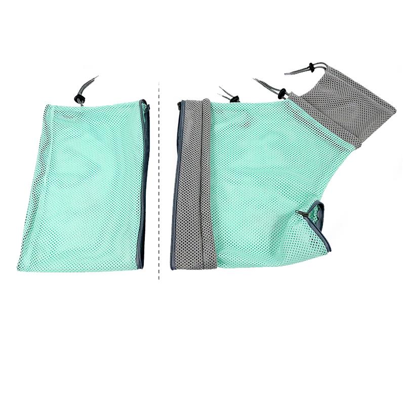 

Bite prevention, escape prevention, dog mesh cat beauty bath bag Nail cleaning, trimming, injection, scratch prevention, bite pr светло-зеленый