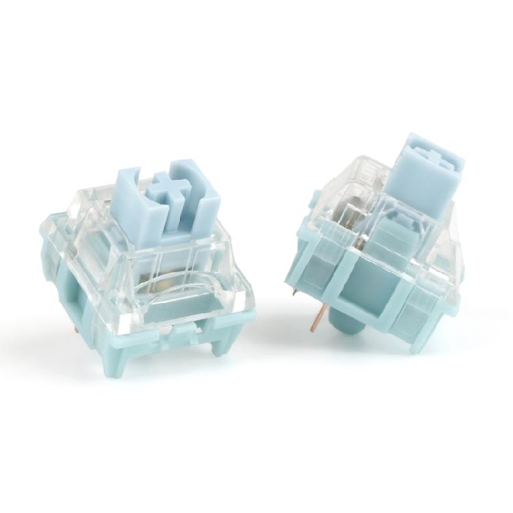 Interruttori TTC Silent Bluish White Doppiamente Placcati in Oro per Tastiera Meccanica da Gioco