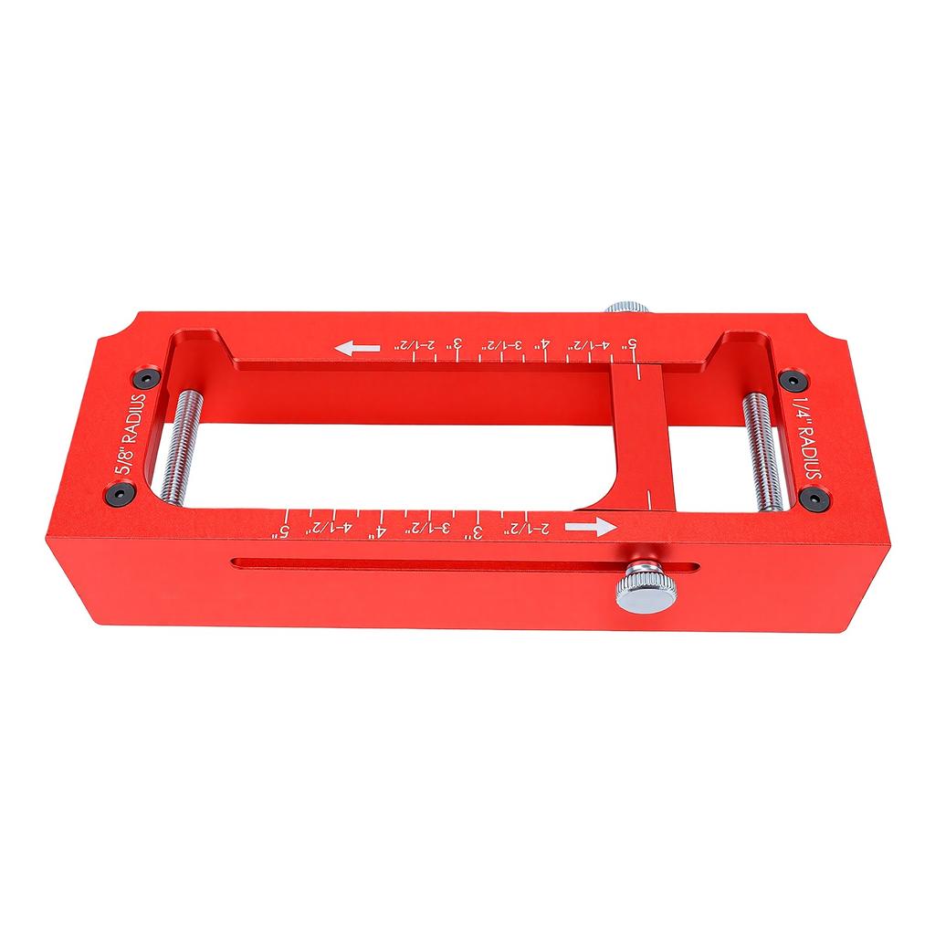 Door Hinge Jig, Aluminum Alloy Door Hinge Template Kit for Router, Adjustable Mortise Jig Fits Door Hinges From 2.5 To