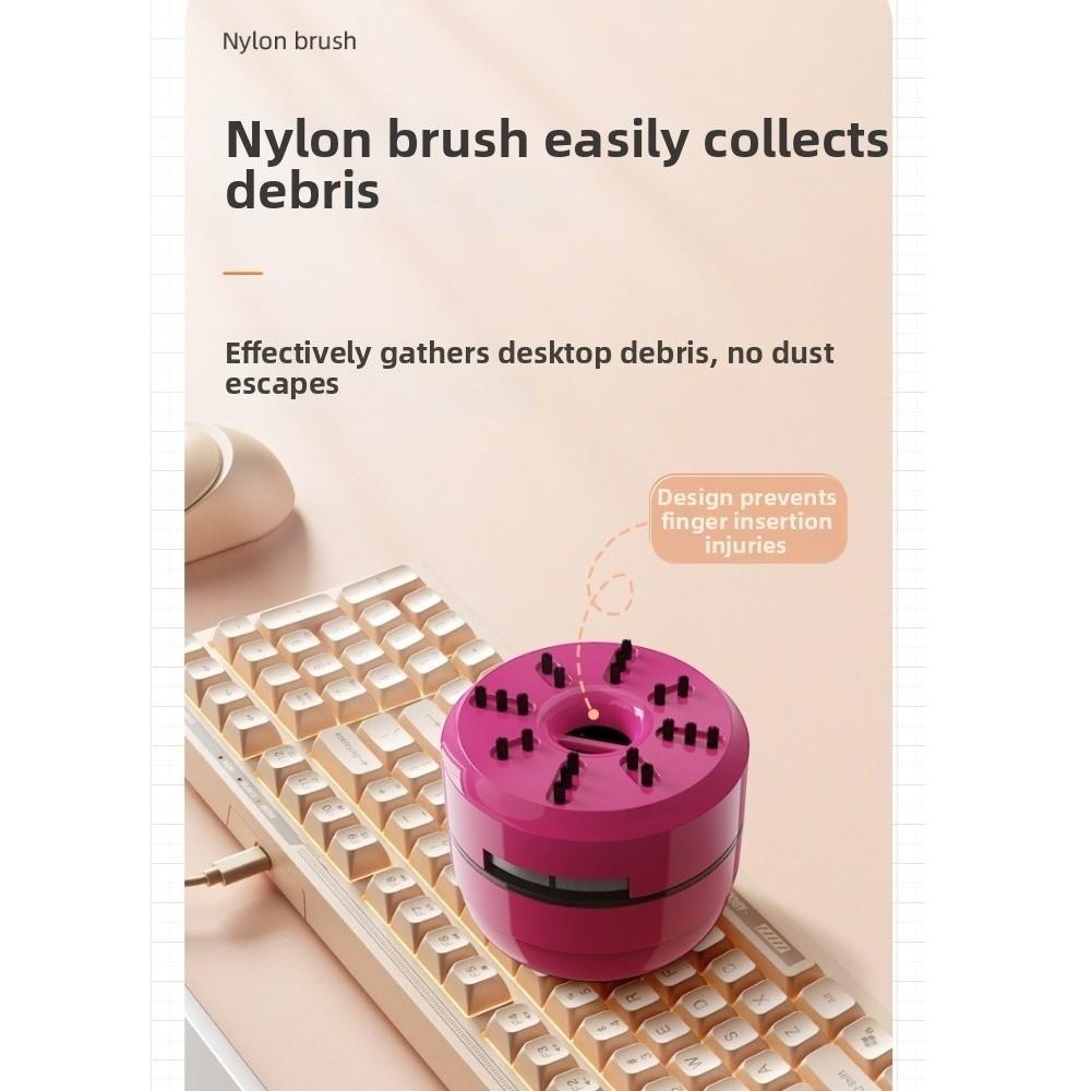 Compact PC Vacuum Cleaner Wireless Eraser Vacuum Low Noise Mini Desk Cleaner Schools