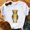 Russian Doll Cartoon Pure Cotton Printed Children's Short Sleeved New Fashion Trend Parent-child Loose Round Neck T-shirt